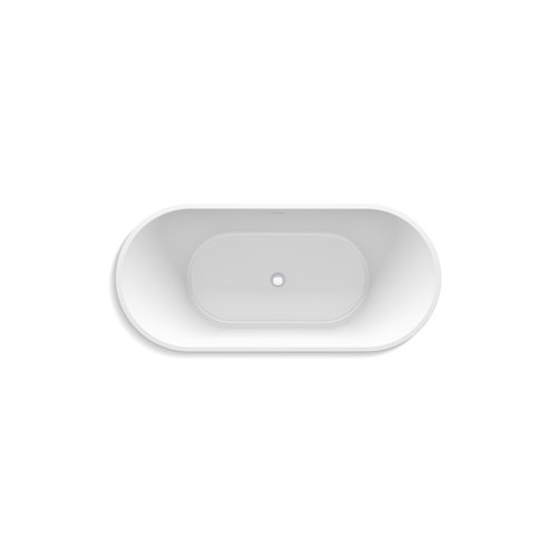 Kohler Evok 66 In. X 30 In. Freestanding Bath With Center ToeTap Drain